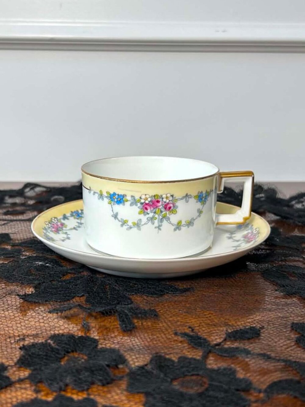 H&C Selb Bavaria Josephine teacup and saucer set
